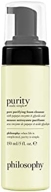 philosophy purity made simple pore purifying foaming facial…