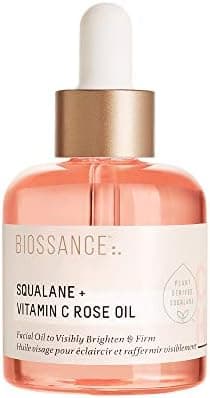BIOSSANCE Squalane + Vitamin C Rose Advanced Facial Oil…