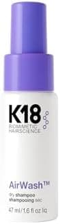 K18 AirWash Travel Non Aerosol Dry Shampoo Spray - Odor…