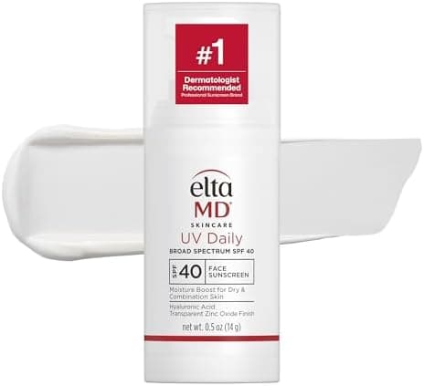 EltaMD UV Daily Untinted SPF 40 Face Sunscreen Moisturizer…