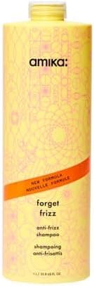 amika forget frizz anti-frizz shampoo, 1000ml | smoothing
