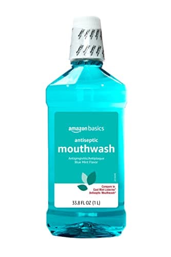 Amazon Basics Antiseptic Mouthwash, Blue Mint
