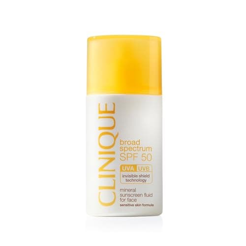 Clinique SPF 50 Mineral Sunscreen Fluid For Face | Zinc Oxide…