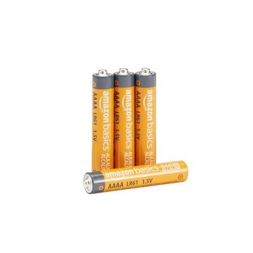 Amazon Basics 4-Pack AAAA Alkaline Batteries, 1.5 Volt