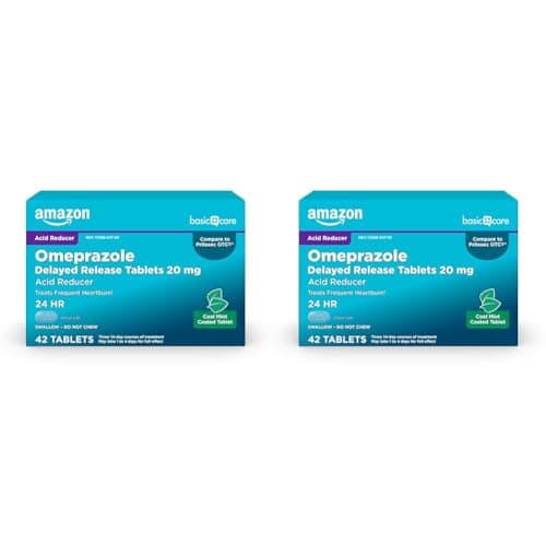 Amazon Basic Care Omeprazole Delayed Release Table…, Cool Mint
