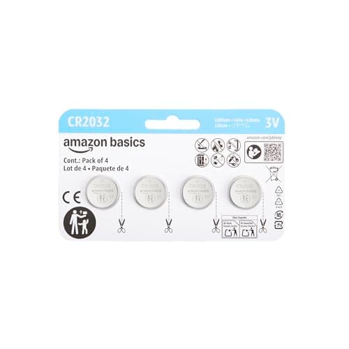 Amazon Basics CR2032 3V Lithium Coin Cel…, Child-Proof Package