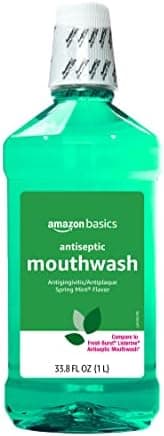Amazon Basics Antiseptic Mouthwash, Refreshing Mint Flavor