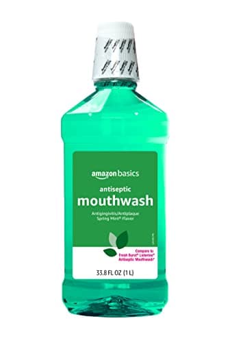 Amazon Basics Antiseptic Mouthwash, Refreshing Mint Flavor