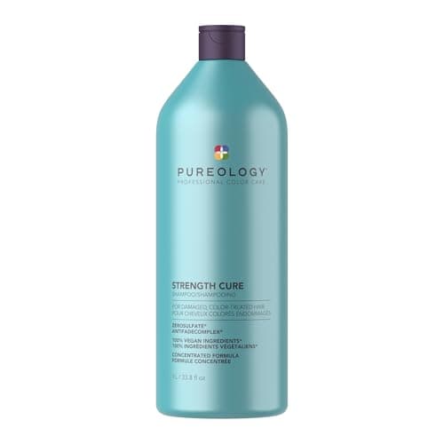 Pureology Strength Cure Shampoo – For Damaged Hair, 33.8 fl oz