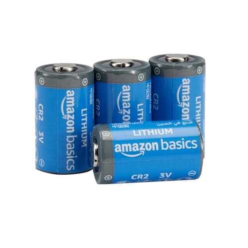 Amazon Basics 4-Pack CR2 Lithium Batteries, 3 Volt