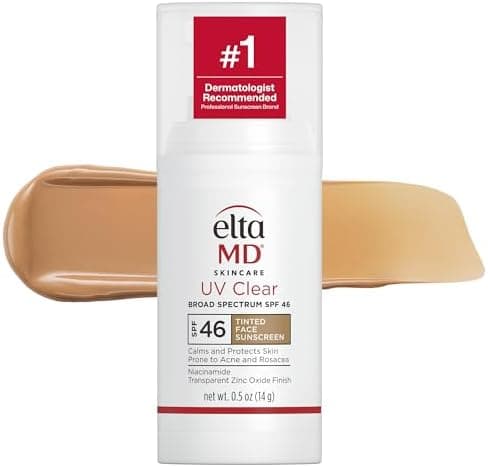 EltaMD UV Clear Tinted Face Sunscreen with Zinc Oxide, SPF 46