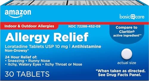 Amazon Basic Care Allergy Relief Loratadine Tablets 10 mg