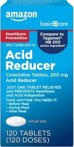 Amazon Basic Care Cimetidine Coated Tablets 200…, Acid Reducer