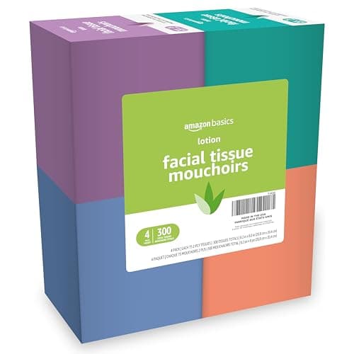Amazon Basics Facial Tissues with Lotion, 2-Ply