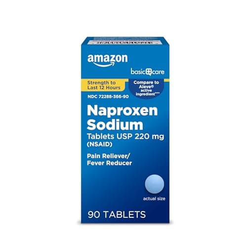 Amazon Basic Care Naproxen Sodium Caplets 220 mg