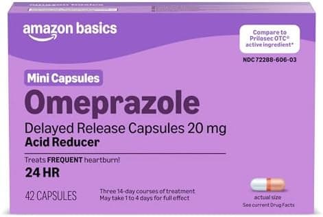 Amazon Basics Omeprazole Delayed Release Mini C…, Acid Reducer