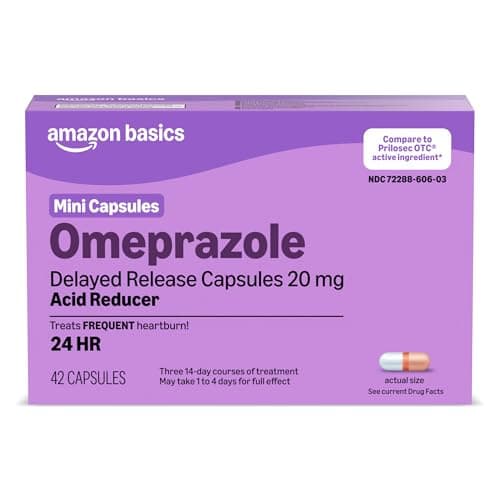 Amazon Basics Omeprazole Delayed Release Mini C…, Acid Reducer