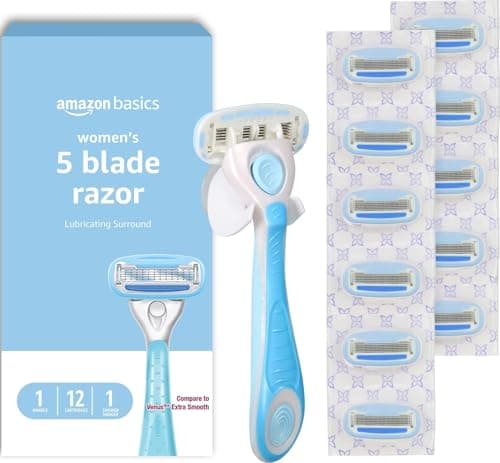 Amazon Basics 5-Blade Razor Handle for Women