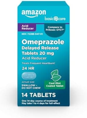 Amazon Basic Care Omeprazole Delayed Release Table…, Cool Mint
