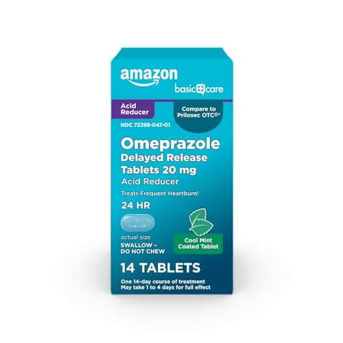 Amazon Basic Care Omeprazole Delayed Release Table…, Cool Mint