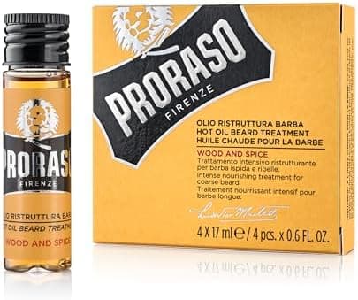 Proraso Hot Oil Treatment for Beards - Beard Oil for Dry Hair…