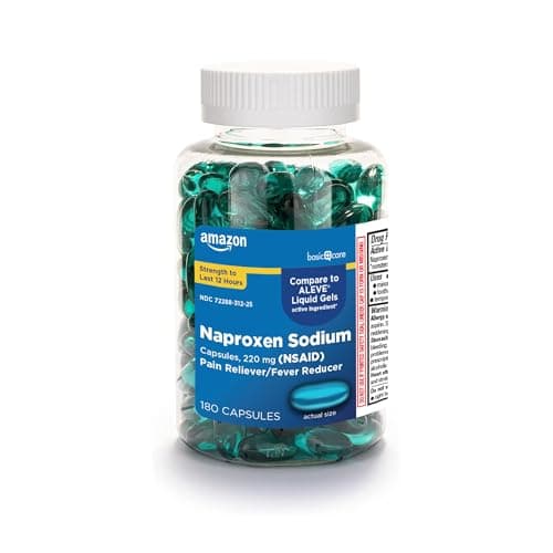 Amazon Basic Care Naproxen Sodium 220 mg Liquid Gels