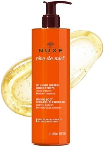 NUXE Reve de Miel Honey Body Wash for Sensitive S…, 13.5 Fl Oz