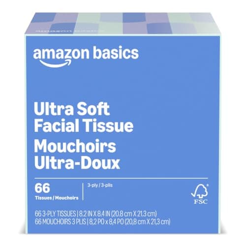 Amazon Basics Ultra 3-Ply Facial Tissue