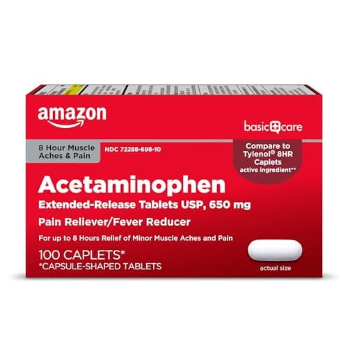Amazon Basic Care Acetaminophen Extended-Release Tablets