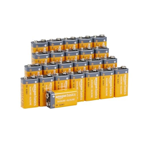 Amazon Basics 24-Pack 9V Alkaline Batter…, Electronics & Audio