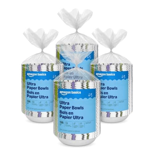 Amazon Basics Ultra Paper Bowls, 20 Oz