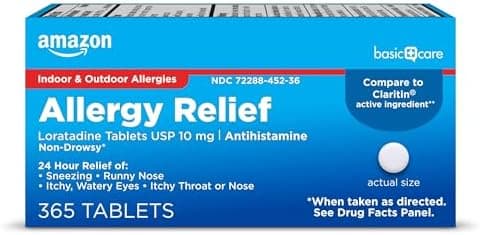 Amazon Basic Care Allergy Relief Loratadine Tablets 10 mg
