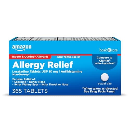 Amazon Basic Care Allergy Relief Loratadine Tablets 10 mg