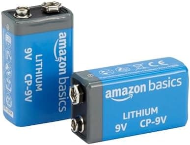 Amazon Basics 2-Pack 9 Volt High-Performa…, 10-Year Shelf Life