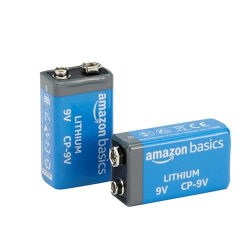 Amazon Basics 2-Pack 9 Volt High-Performa…, 10-Year Shelf Life