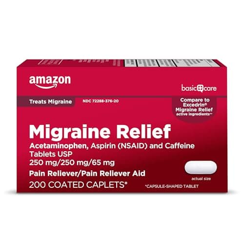 Amazon Basic Care Migraine Relief Acetaminophen