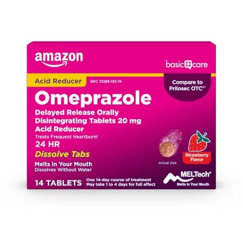 Amazon Basic Care Omeprazole Delayed Relea… — Heartburn Relief