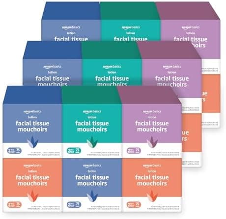 Amazon Basics Facial Tissues with Lotion, 2-Ply