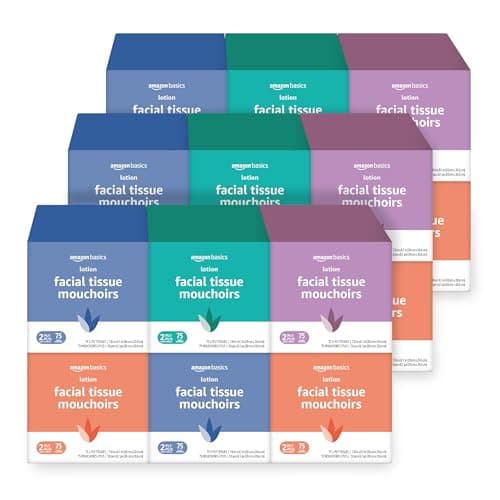 Amazon Basics Facial Tissues with Lotion, 2-Ply