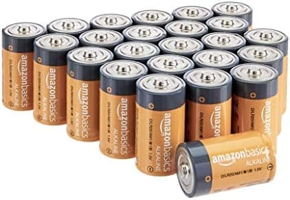 Amazon Basics 96-Count D Cell Alkaline Batteries, 1.5 Volt
