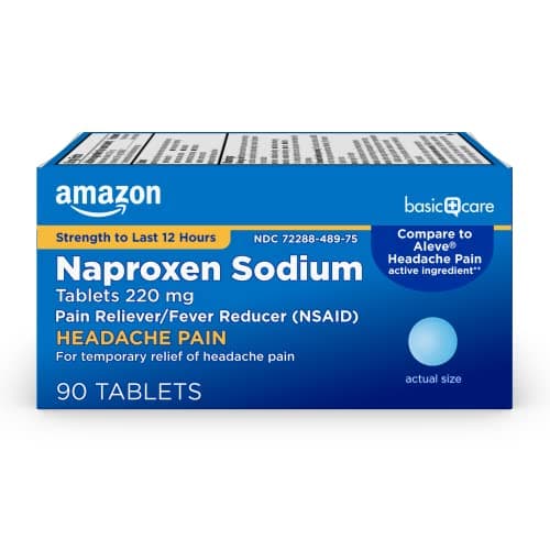Amazon Basic Care Naproxen Sodium Tablets 220 mg
