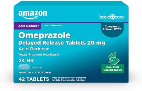 Amazon Basic Care Omeprazole Delayed Release Table…, Cool Mint