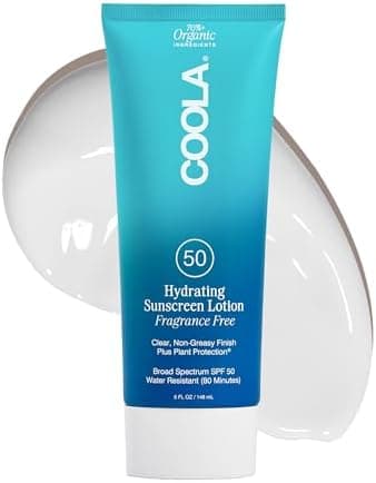 COOLA Hydrating SPF 50 Sunscreen Lotion, Fragrance Free, 5 oz