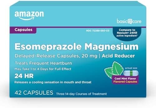 Amazon Basic Care Esomeprazole Magnesium Delayed… — Cool Mint