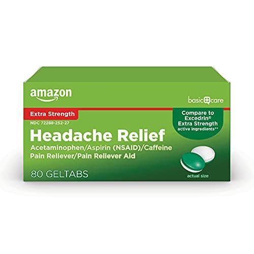 Amazon Basic Care Extra Strength Headache Relief Geltabs