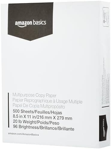 Amazon Basics Multipurpose Copy Printer Paper, 8.5 x 11 Inches