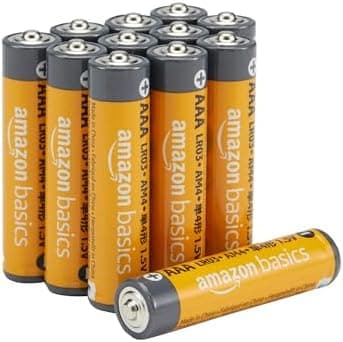 Amazon Basics AAA Long-Lasting Alkaline Batteries, 12 Count