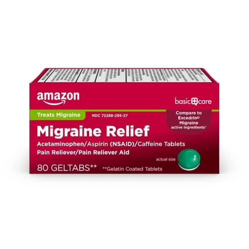 Amazon Basic Care Migraine Relief Geltabs