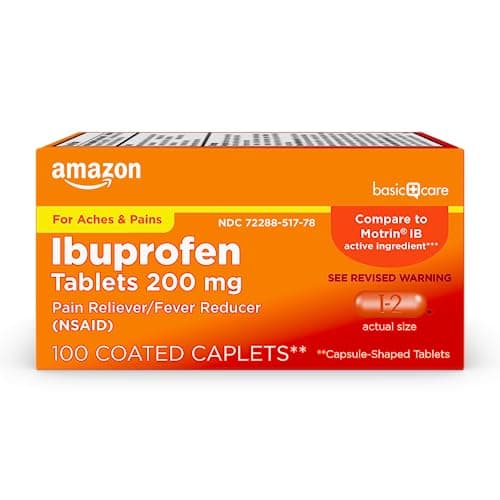 Amazon Basic Care Ibuprofen Tablets
