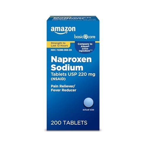 Amazon Basic Care Naproxen Sodium Tablets 220 mg
